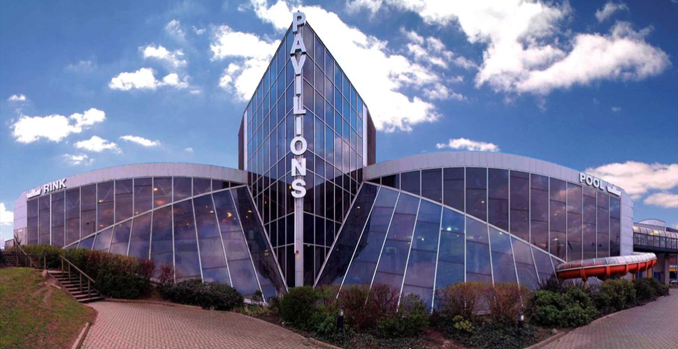 The exterior of Plymouth Pavilions 